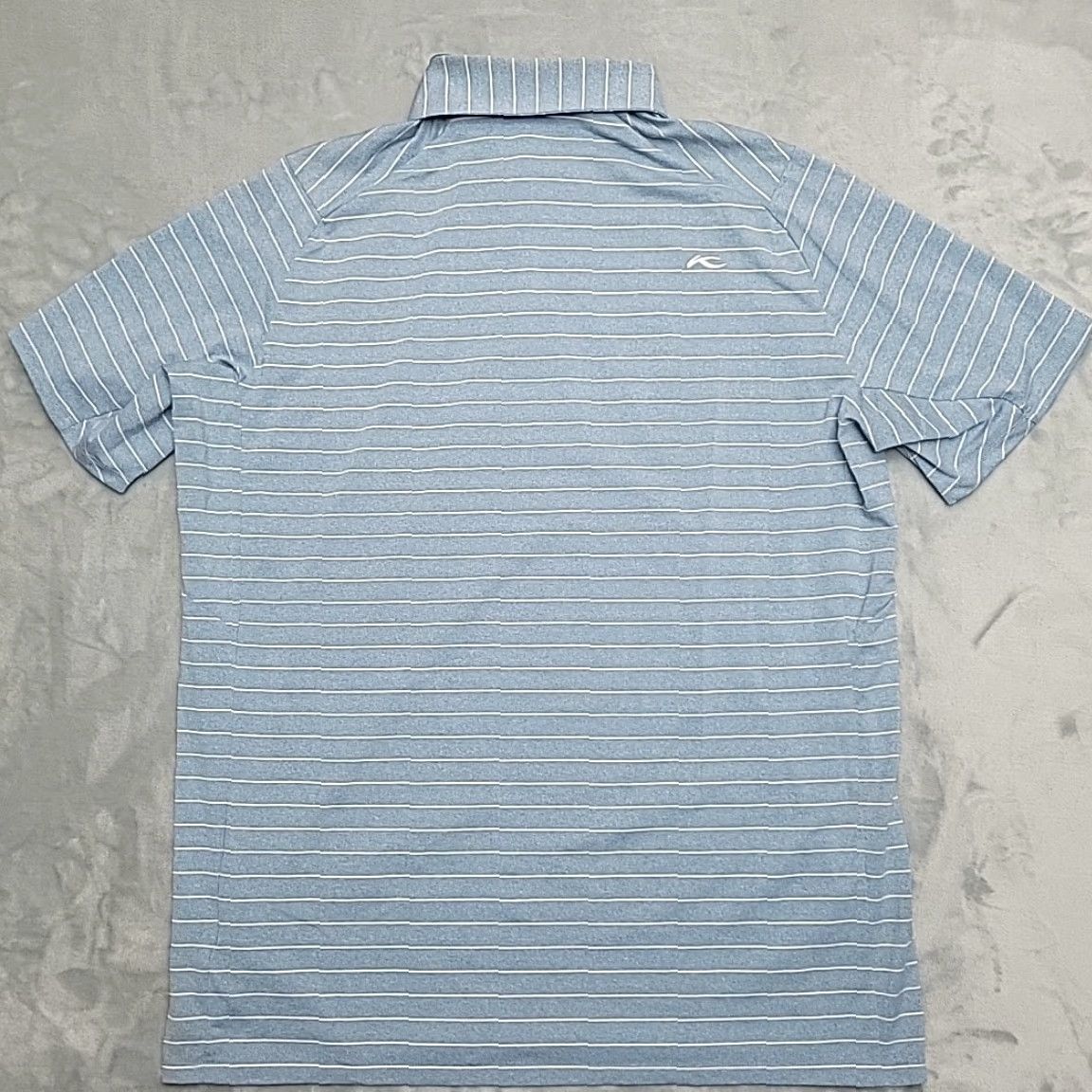 KJUS Kjus Polo Shirt Mens LT Blue Striped Performance Stretch UPF 50 Golf Polo Shirt Mens LT Blue Striped 50 UPF Golf Sports Wear Size US L / EU 52-54 / 3 - 6 Thumbnail