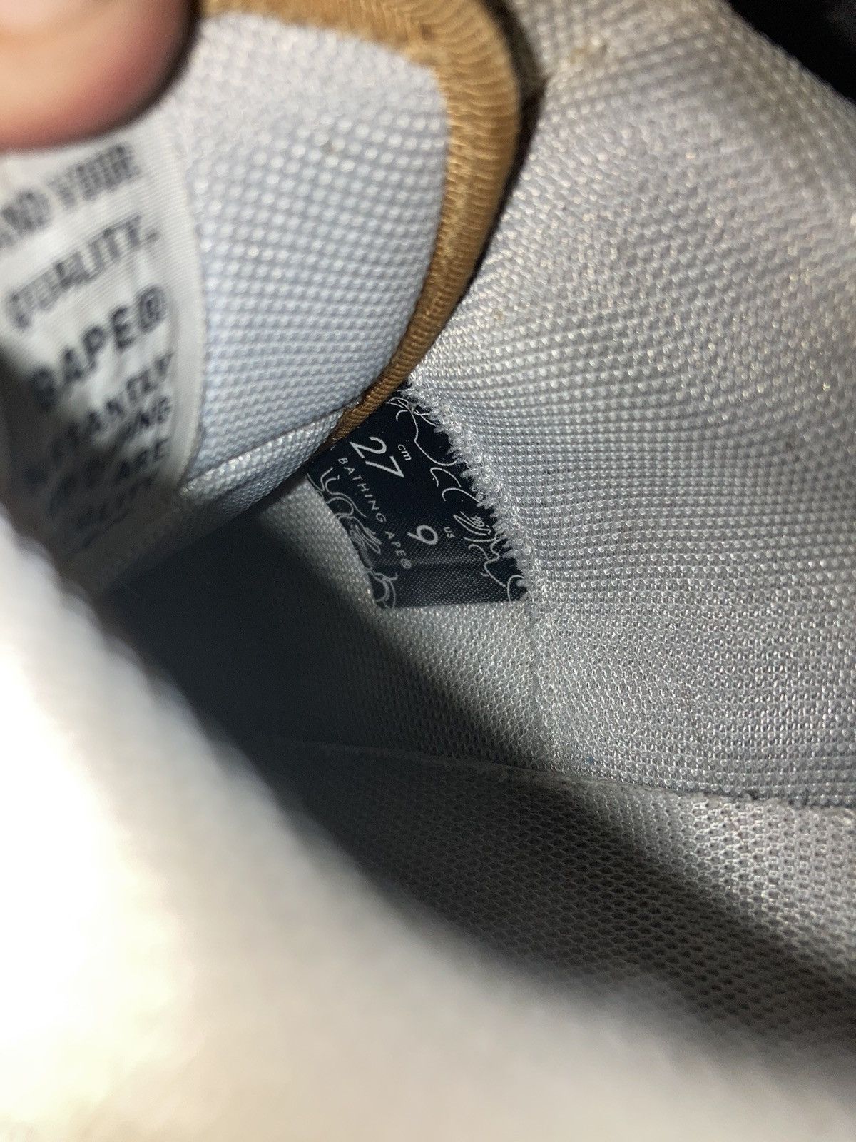 Bape Gold Foil Bapesta Size US 9 / EU 42 - 5 Thumbnail