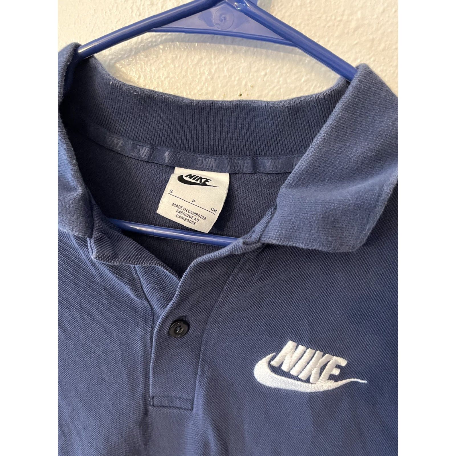 Nike Nike Golf Polo Shirt Mens Small Blue Classic Swoosh Regular Fit 100% Cotton Size US S / EU 44-46 / 1 - 3 Thumbnail