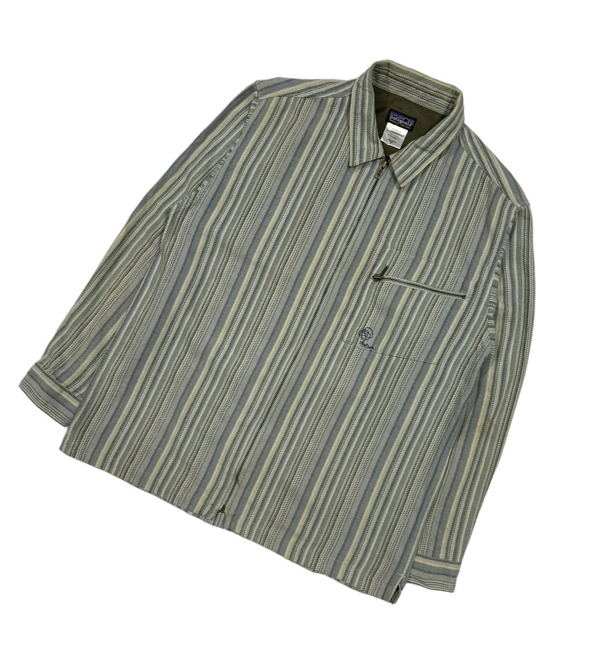 Patagonia 2000’s Patagonia Organic Cotton Hickory RhyTHM SERIES Zip up Size US S / EU 44-46 / 1 - 11 Thumbnail
