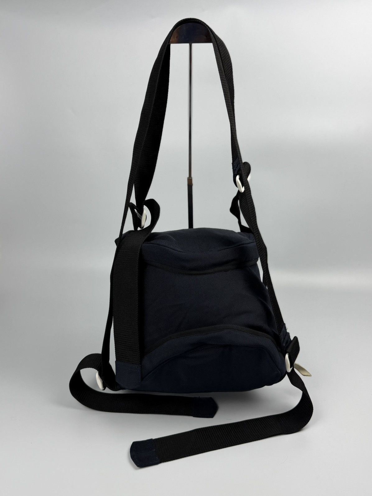 Comme des Garcons Comme des Garcons Assymetrical Navy Blue Nylon Bag Size ONE SIZE - 2 Thumbnail