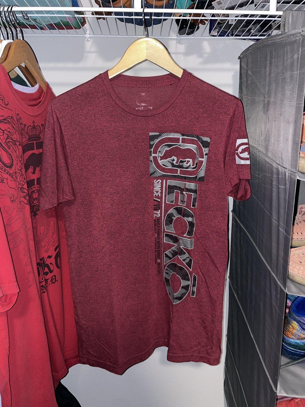 Ecko Unltd. × Marc Ecko × Southpole Ecko UNLTD. Camo Spellout T shirt Rhino Vintage Short Sleeve Size US M / EU 48-50 / 2 - 1 Thumbnail