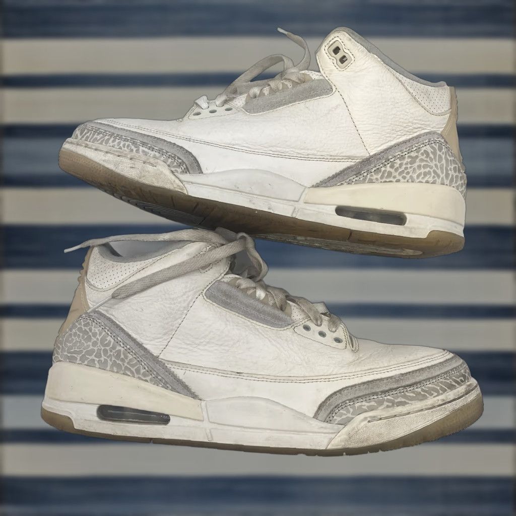 Jordan Brand Jordan 3 SE Craft Ivory Mens 12 White Nike Air Jordan 3 Sneaker, Leather, 2000s Retro, Sports, Casual, W/ Box, US12 Mens Size US 12 / EU 45 - 1 Thumbnail