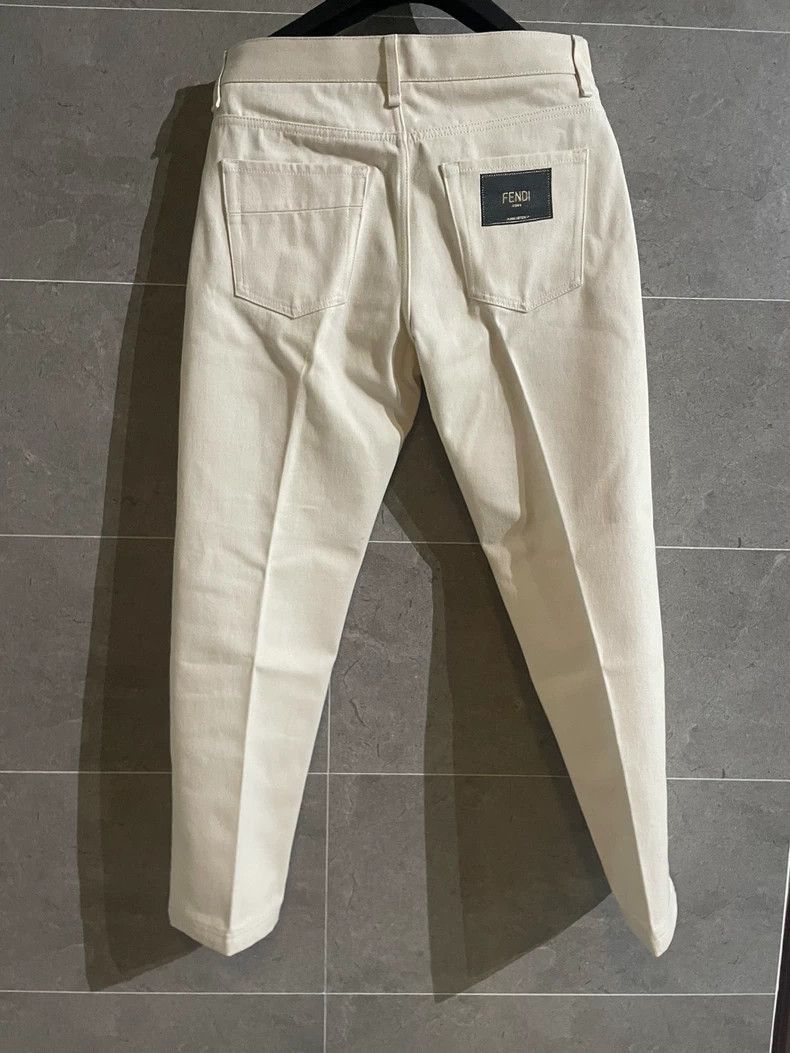Fendi Fendi White Jean Pants New Size 31 Size US 31 - 2 Thumbnail
