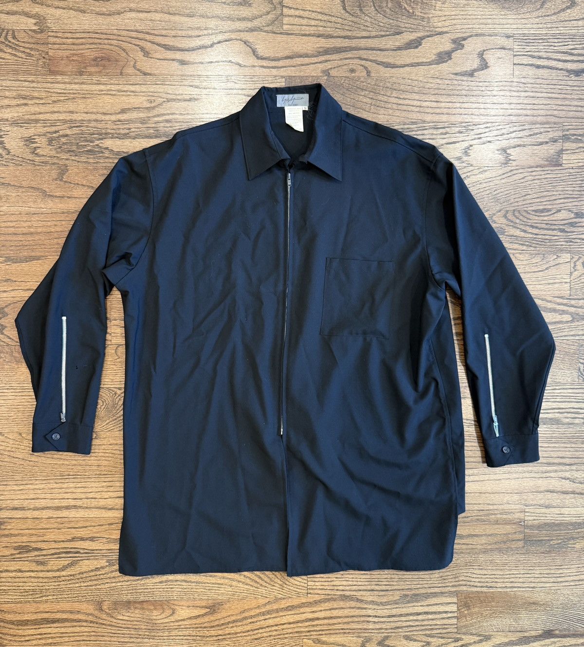 Yohji Yamamoto Yohji Yamamoto Pour Homme AW97 Zipper Wool Shirt Jacket Size US M / EU 48-50 / 2 - 1 Thumbnail