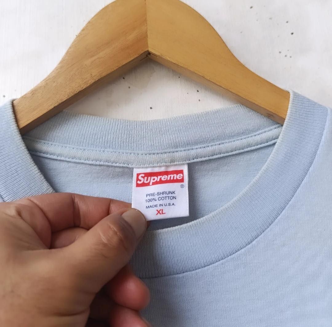 Supreme 2003 SUPREME Baby Blue Box Logo Tshirt Size US XL / EU 56 / 4 - 6 Thumbnail