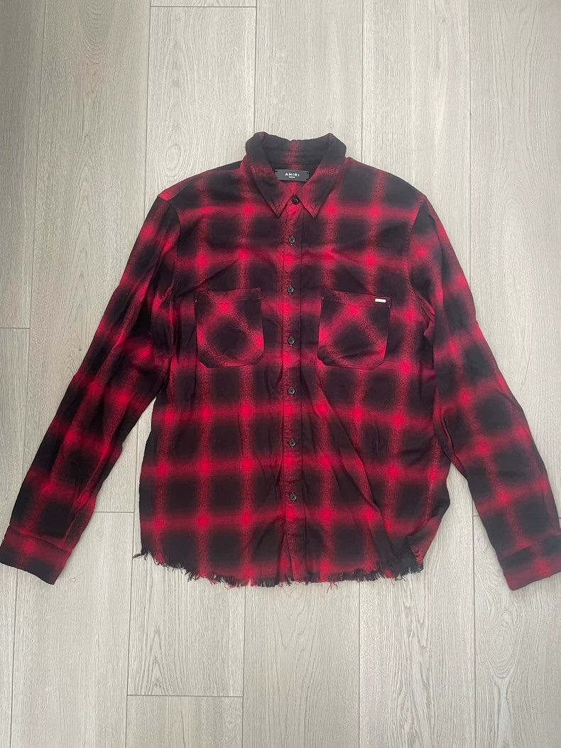 Amiri AMIRI Black and red plaid shirt 2501-Nextarrow Size US M / EU 48-50 / 2 - 1 Thumbnail