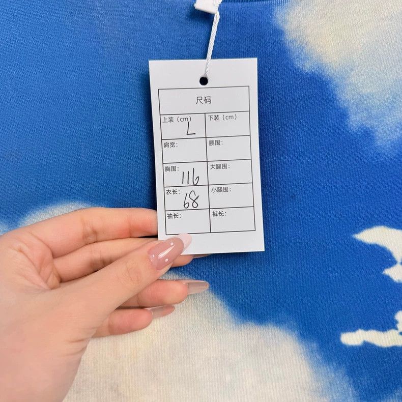 Louis Vuitton Louis Vuitton Blue Sky and White Cloud Short Sleeve Size US L / EU 52-54 / 3 - 3 Thumbnail