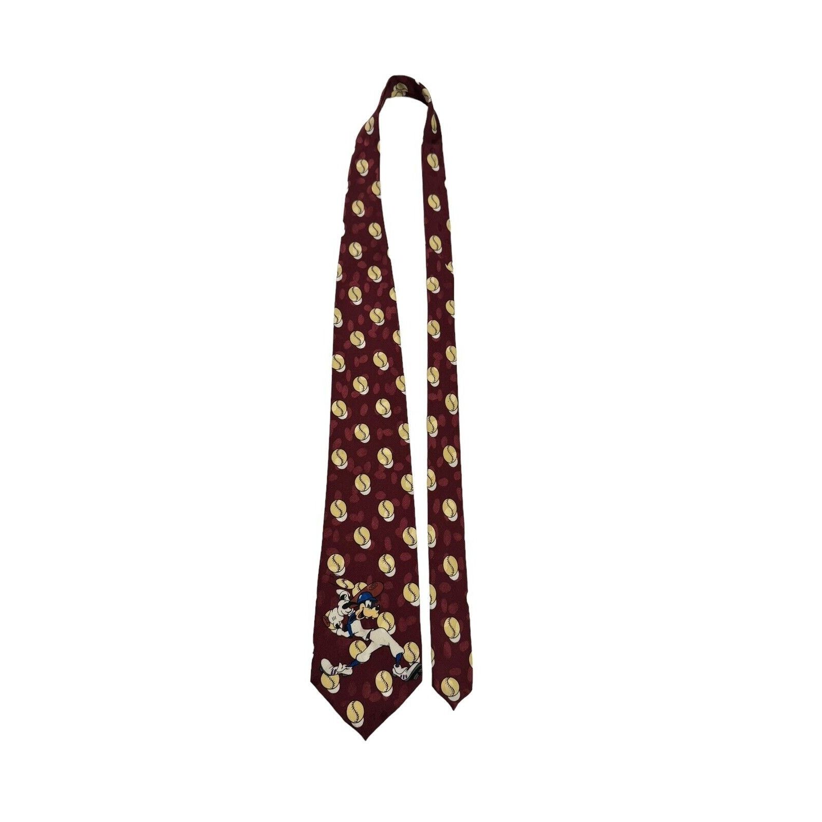 Disney Disney Mickey Unlimited Goofy Baseball Sports Necktie Size ONE SIZE - 2 Thumbnail