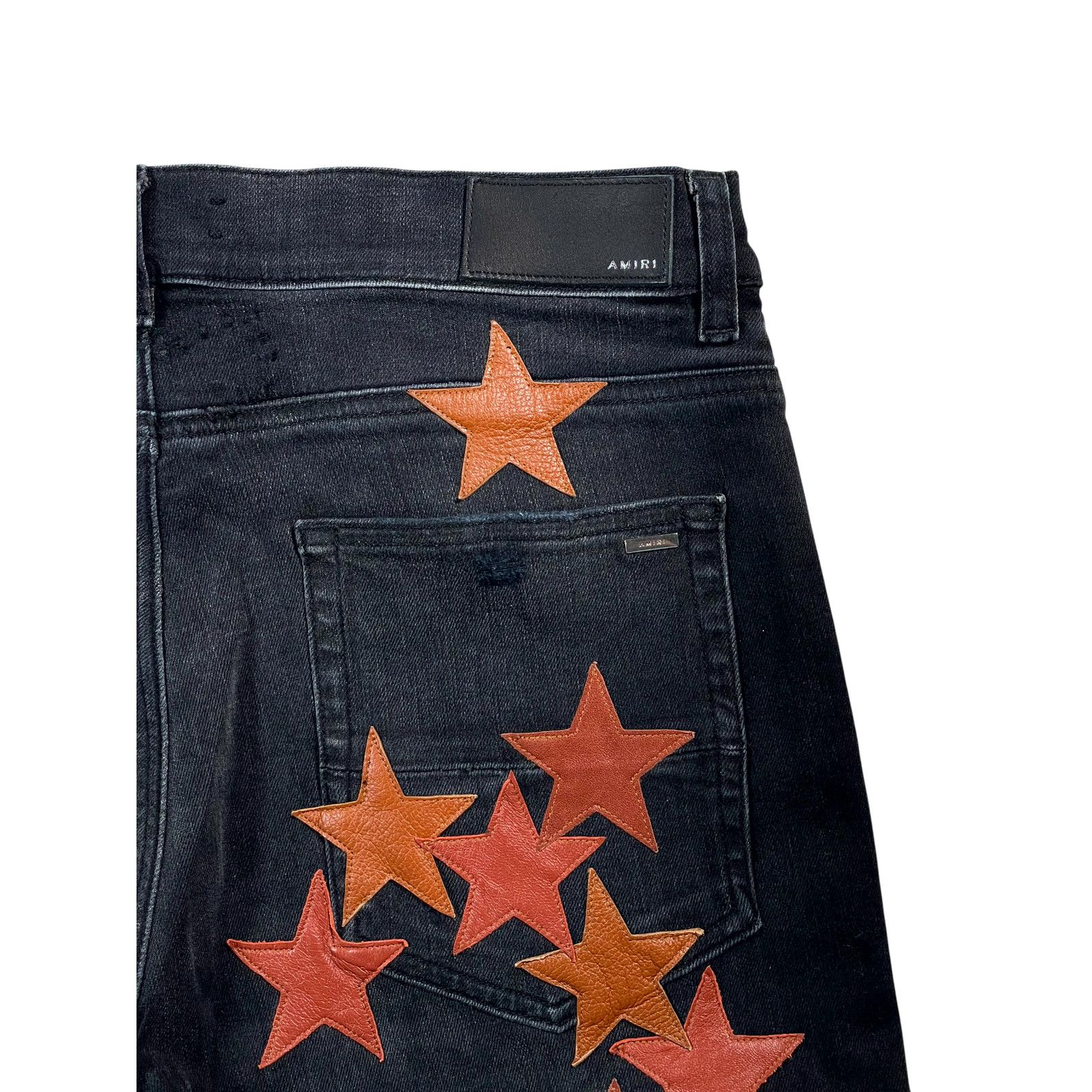 Amiri Amiri Chemist Rust Black & Orange Jeans Size US 34 / EU 50 - 3 Thumbnail