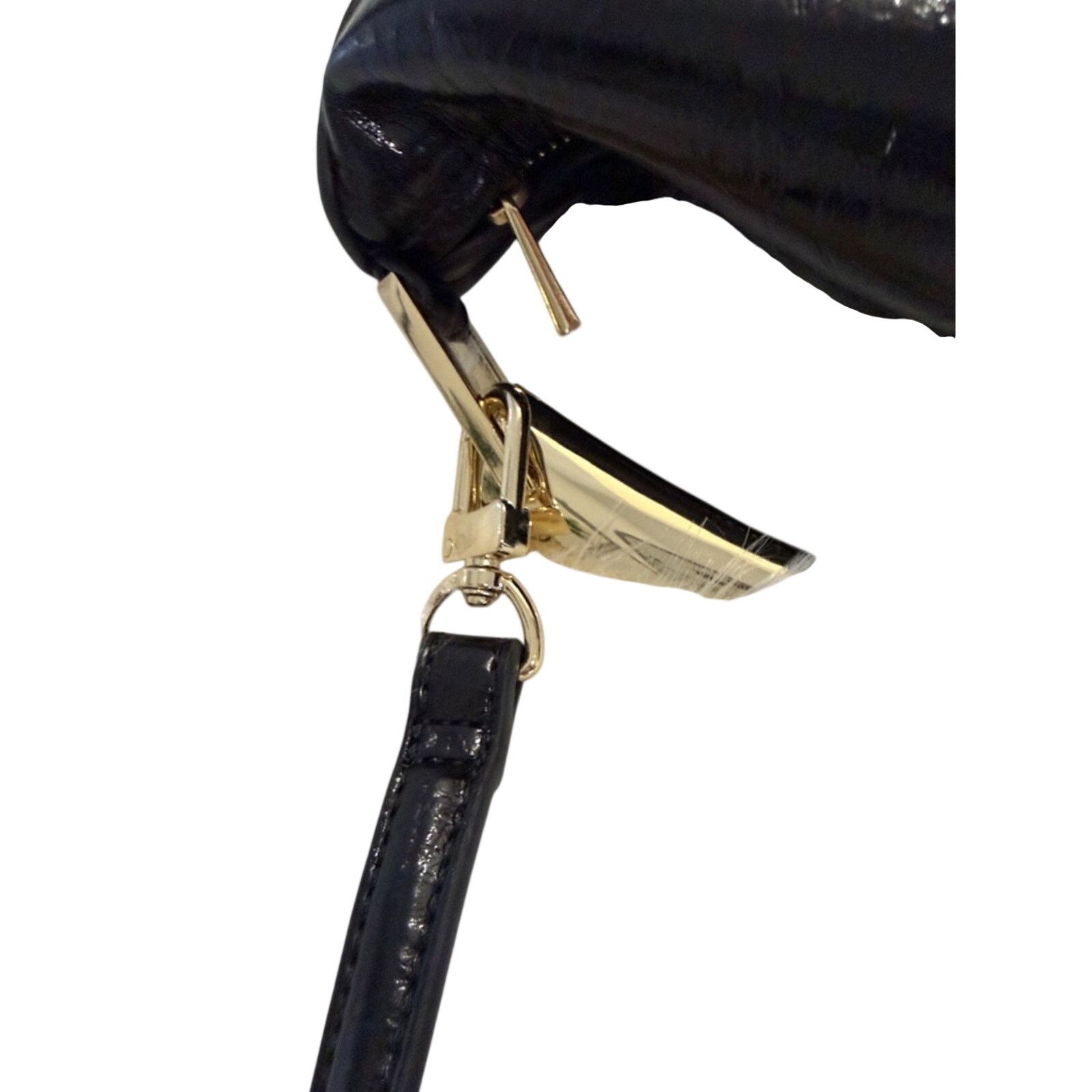 Zara ZARA Mini Bucket Black Bag with Metallic Gold Handle Size ONE SIZE - 8 Thumbnail