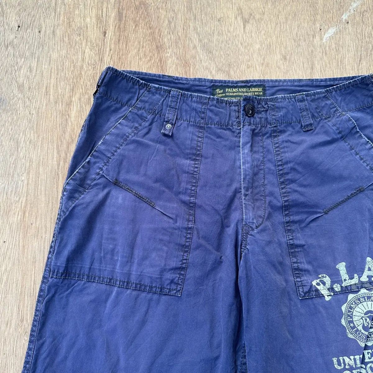Japanese Brand PALM & LABSKIE JAPANESE TROUSERS VINTAGE BAKER PANTS W32 L31 Size US 32 / EU 48 - 3 Thumbnail