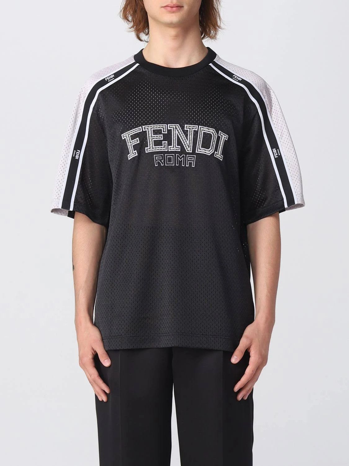 Fendi o1w1db10724 T-Shirt in Black/Silver Size US M / EU 48-50 / 2 - 4 Thumbnail