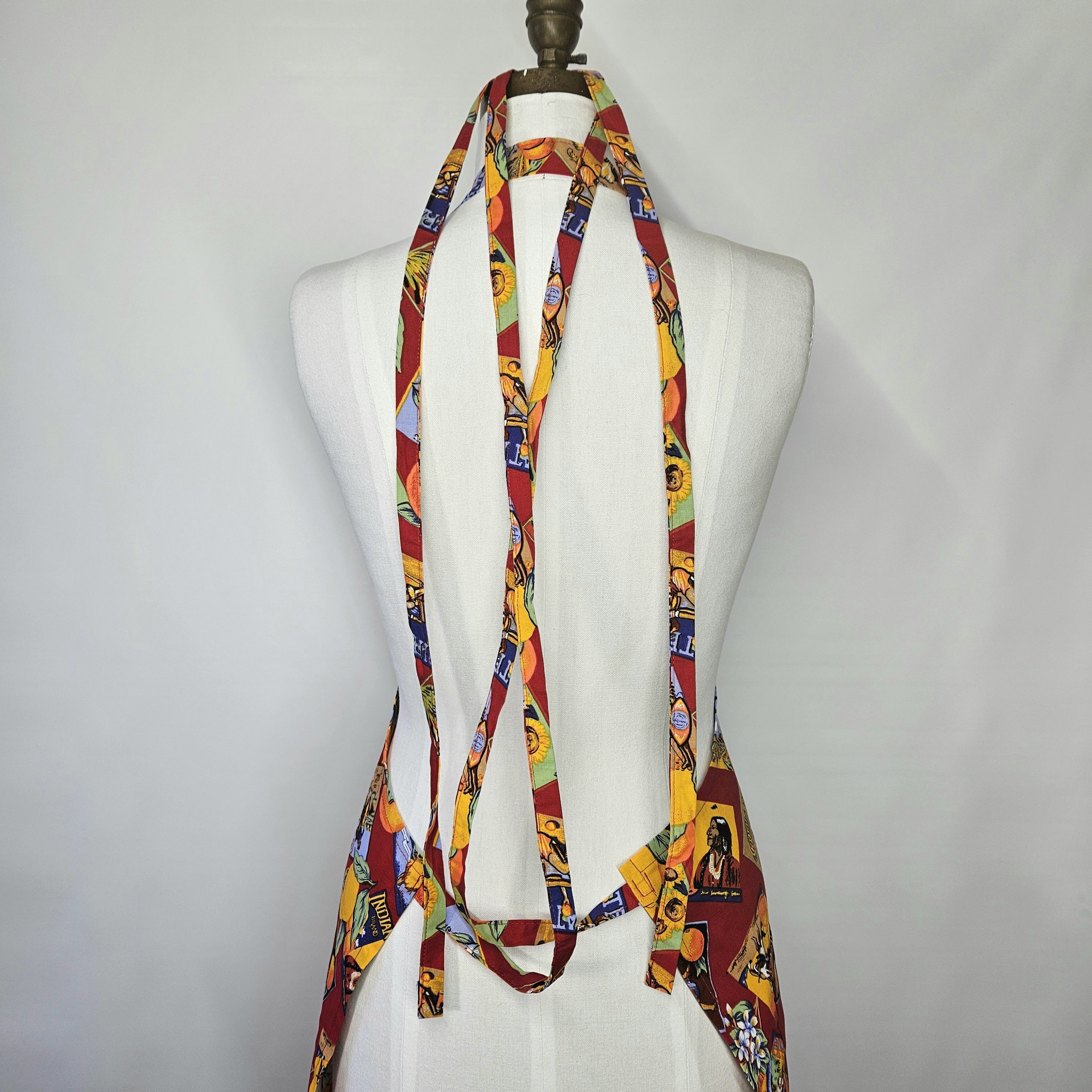 Other Apron Size S/M NEW Retro Orange Lemons Box Label Crocus Sun Size ONE SIZE - 7 Thumbnail