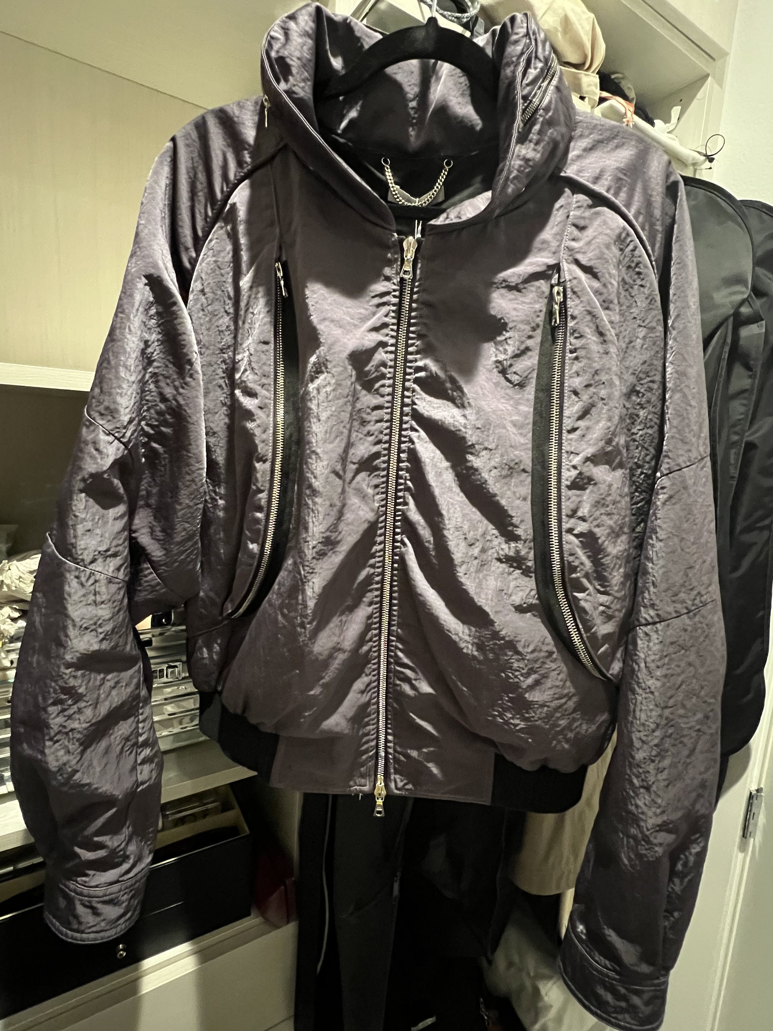 Batwing Piercing Jacket in Evening Blue – SVRN