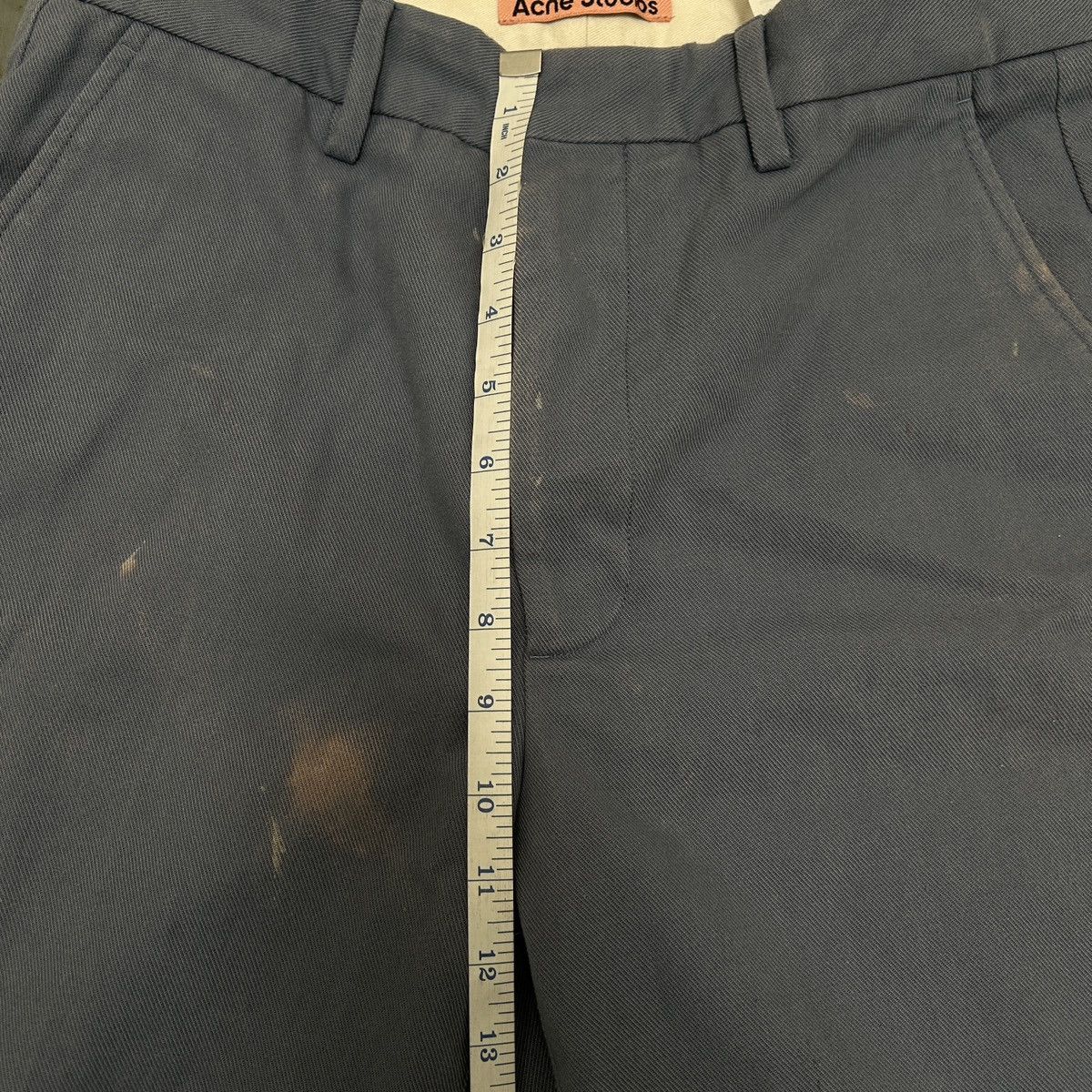 Acne Studios Acne Studios Blue Twill Chinos Size US 29 - 6 Thumbnail