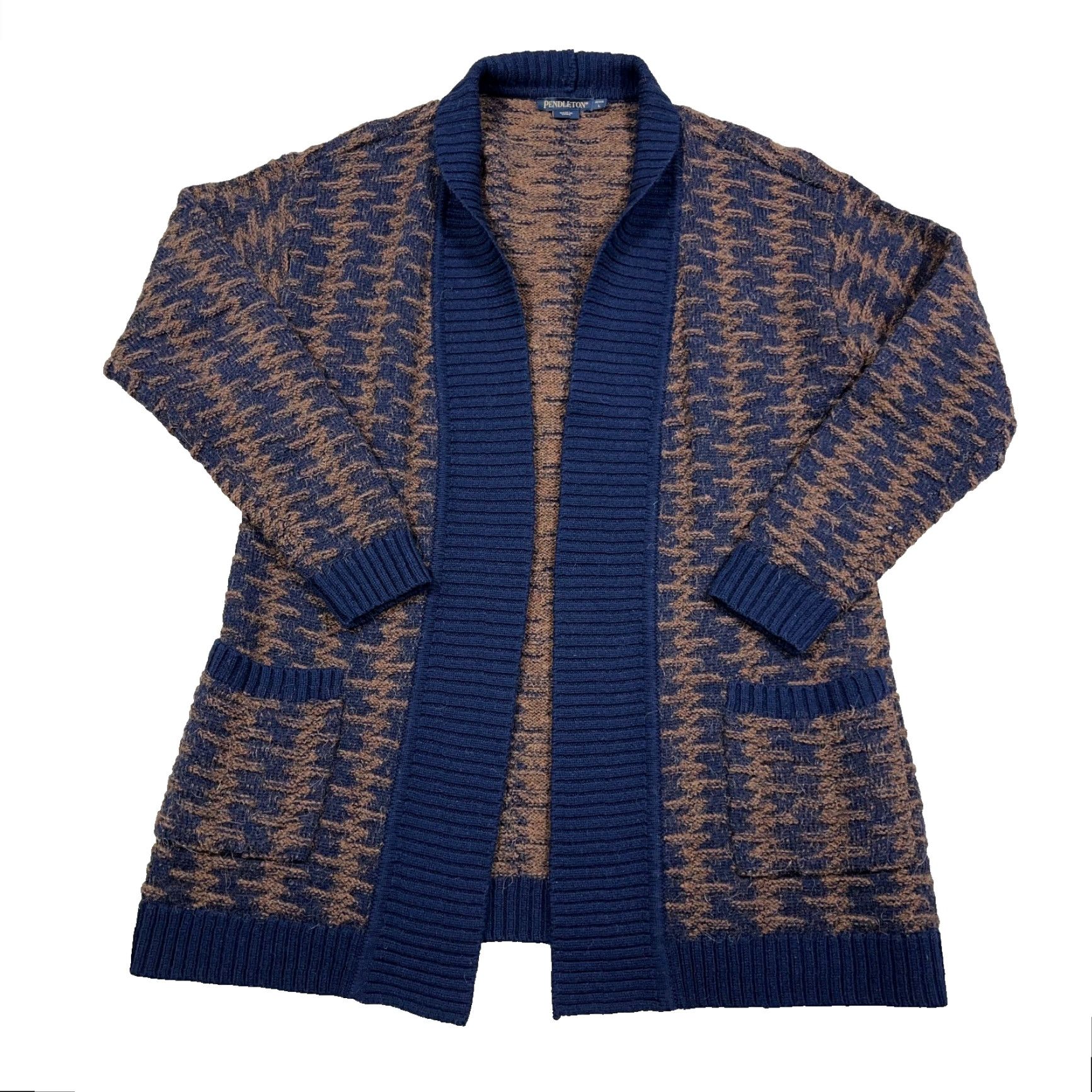 Pendleton Pendleton Cardigan Sweater Women L Open Front Wool Alpaca Shawl Neck V-Neck Pockets Geometric Bohemian vintage? no Size L / US 10 / IT 46 - 2 Thumbnail
