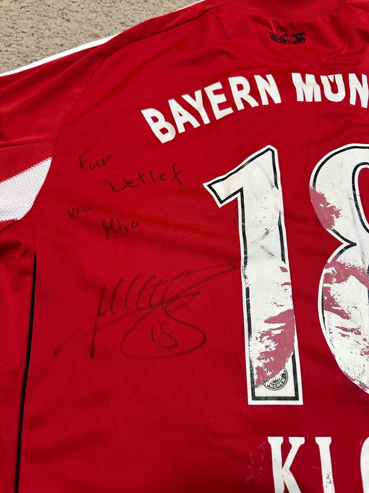 Adidas Bayern Munchen 2010 #18 Klose Adidas Shirt Football SIGNATUR Size US XL / EU 56 / 4 - 9 Thumbnail