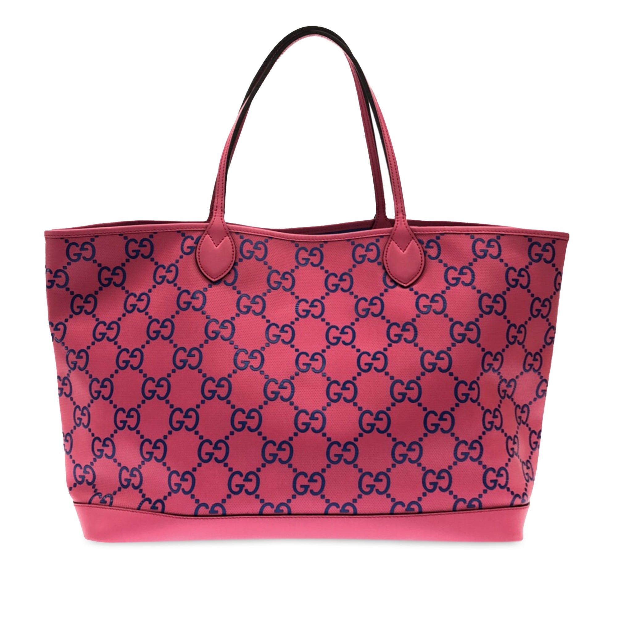 image of Gucci Large GG Embossed Tote Tote Bag in Pink, Women's