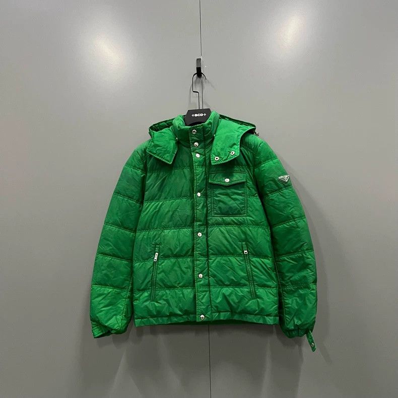 Prada Prada Green triangle logo down jacket 2502-Nextarrow Size US M / EU 48-50 / 2 - 1 Thumbnail
