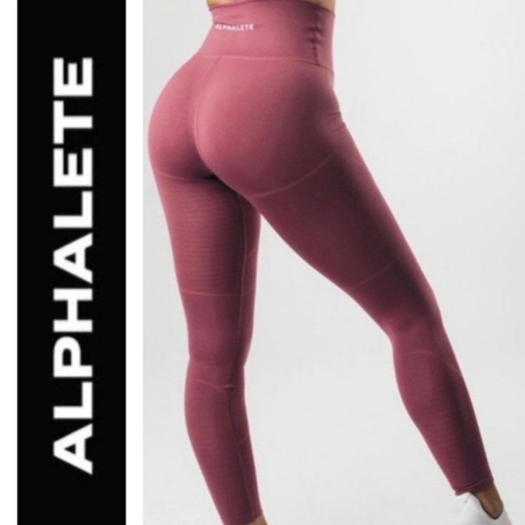 Alphalete Athletics NWOT ALPHALETE OG Revival high rise Violet purple leggings S Size 26" / US 2 / IT 38 - 1 Thumbnail