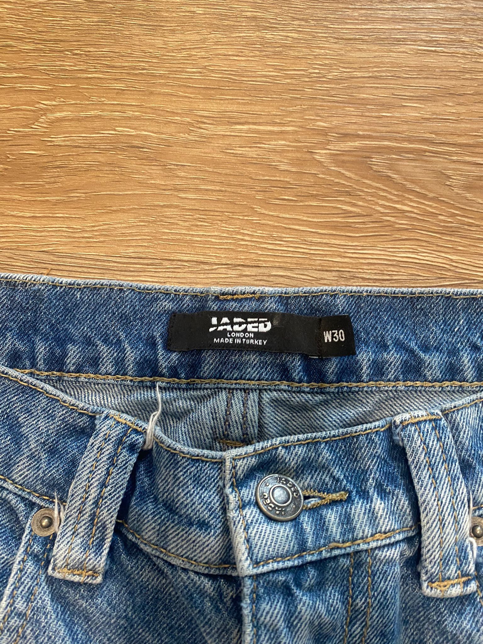 Jaded London Cotton Denim Carpenter Jeans – Blue Size US 30 / EU 46 - 3 Thumbnail