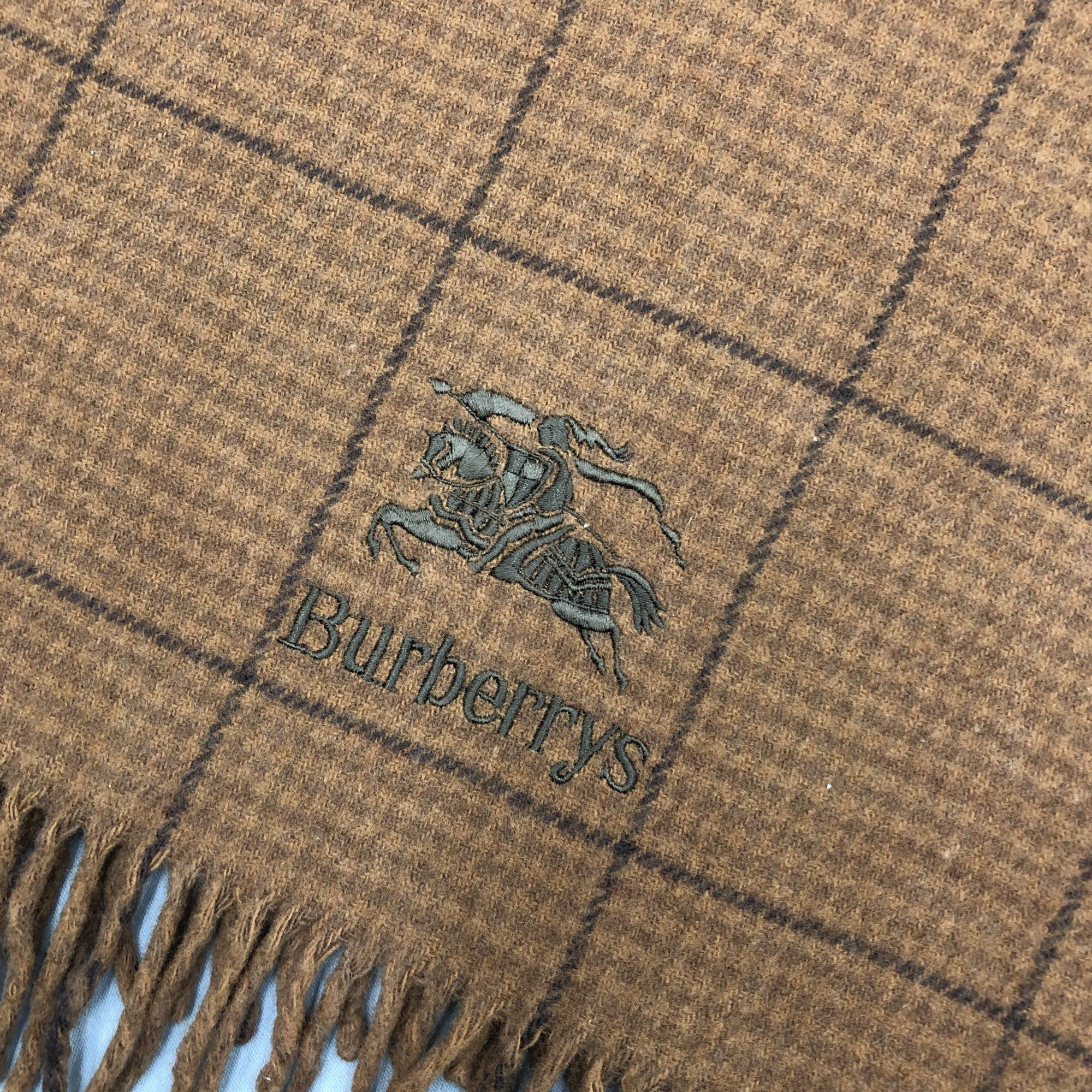 Burberry Vintage Burberry Scarf Muffler Wool Stole Wraps Scarves Size ONE SIZE - 6 Thumbnail