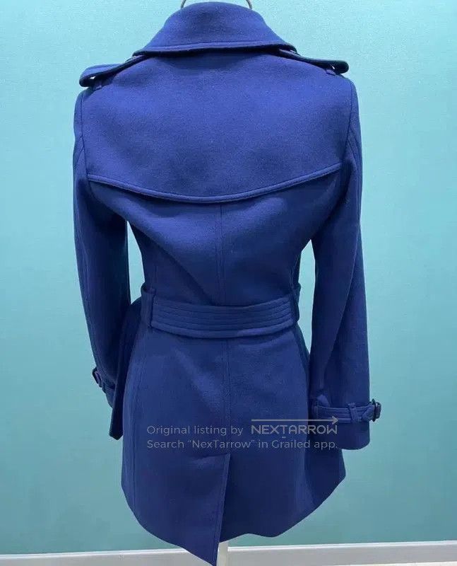 Burberry Burberry Blue Wool Winter Coat for Women. Size M / US 6-8 / IT 42-44 - 4 Thumbnail