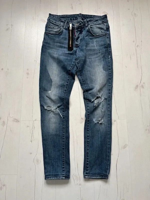 Dsquared2 Dsquared 2 Designer Jeans Denim Distressed Ripped Sz W 29 Size 30" / US 8 / IT 44 - 1 Thumbnail