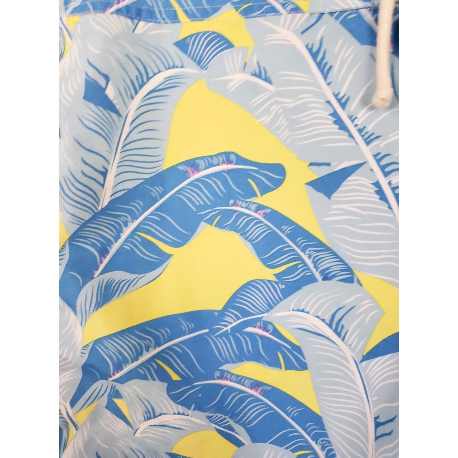 Vintage Strong Boalt Board Shorts Men’s 34 Blue Yellow Foilage Trunks Beach Vacation Surfing 100% Polyester Size US 34 / EU 50 - 6 Thumbnail