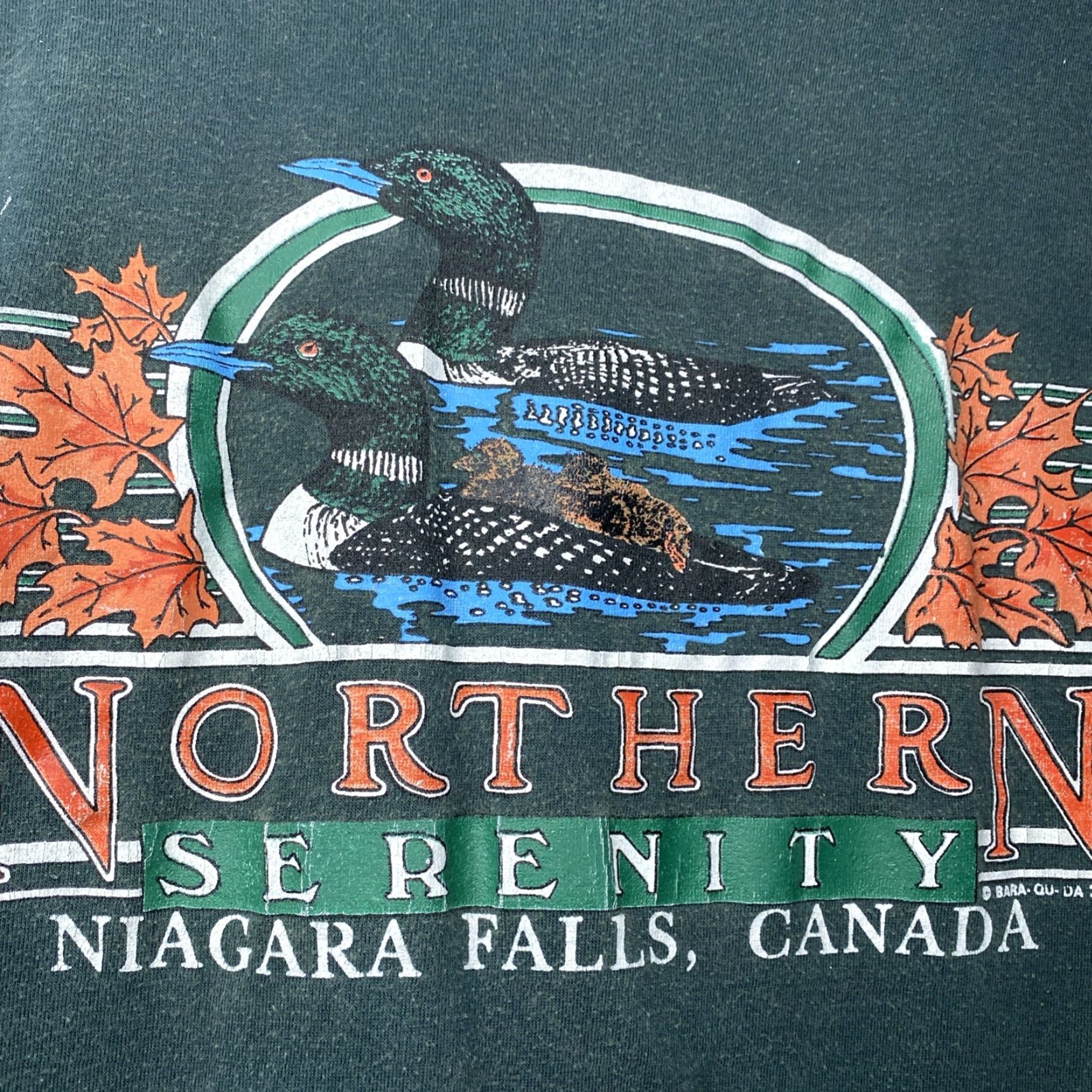 Vintage VINTAGE Niagara Falls Canada T Shirt Adult XL Grunge 90s Ultra Green Short Sleeve Size US XL / EU 56 / 4 - 2 Thumbnail
