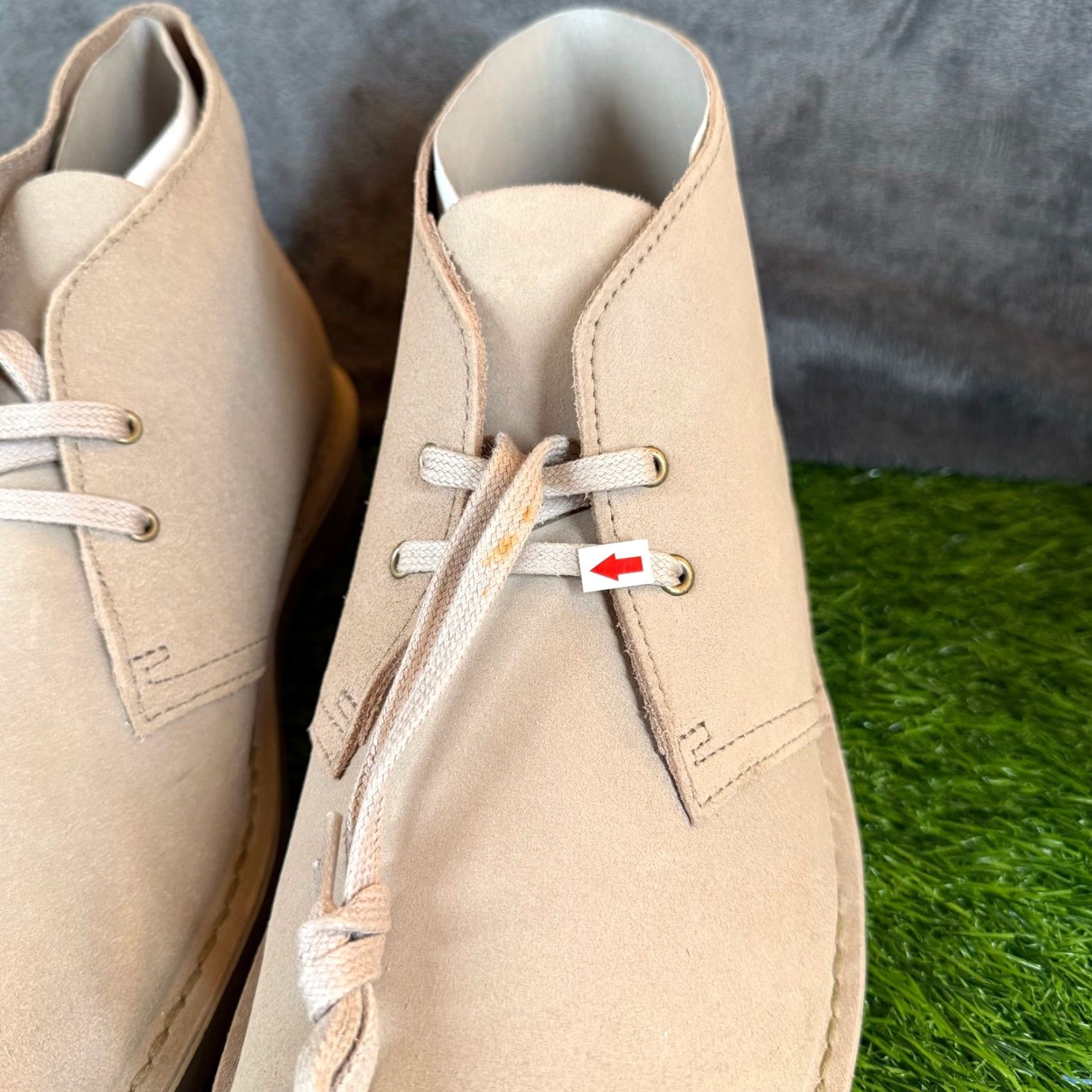 Clarks Clarks Shepton Desert Boot Suede Taupe Distressed Ankle Mens 11.5 M Leather Fabric Cushioned Comfort Casual Workwear Preppy Size US 11 / EU 44 - 3 Thumbnail
