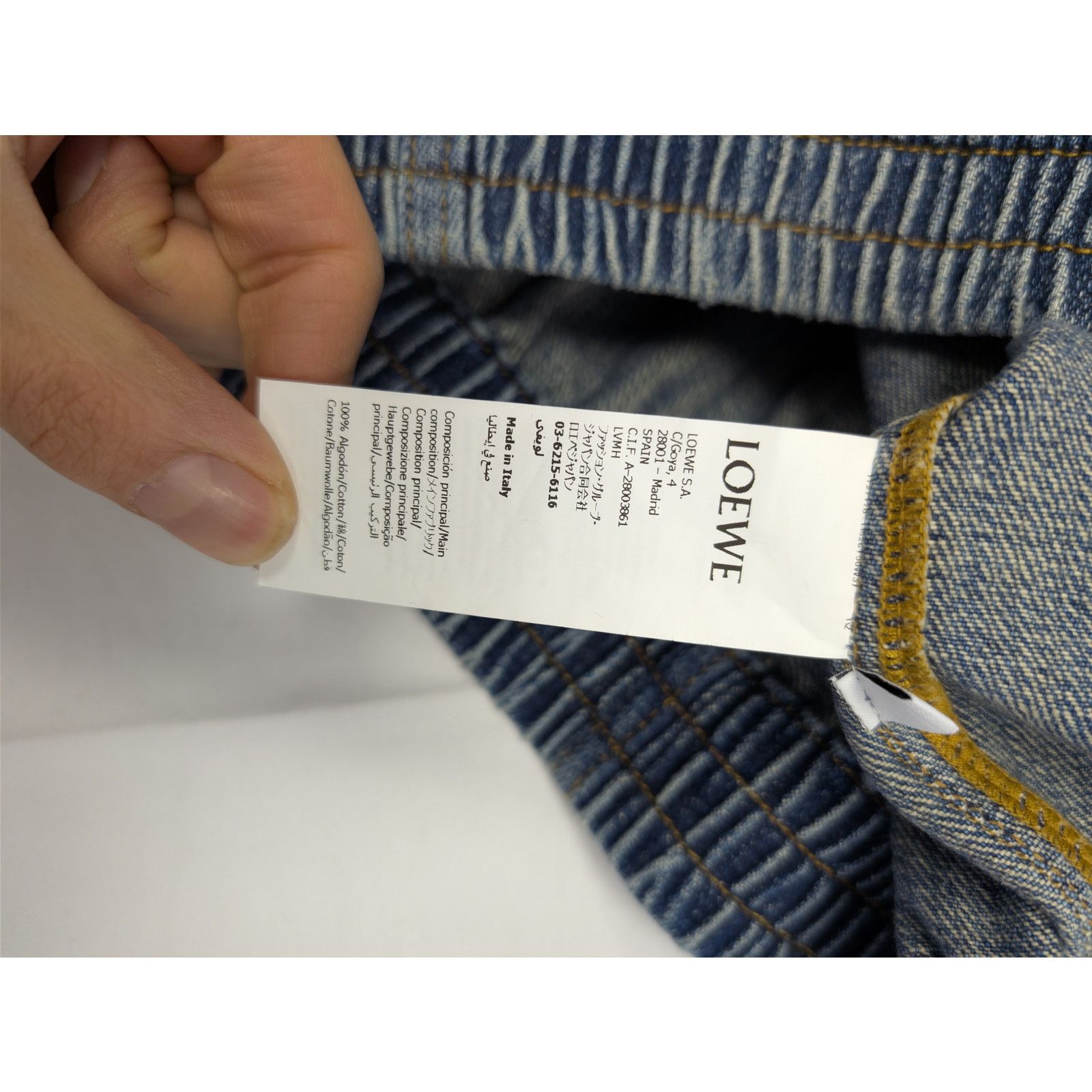 Loewe o1rshd1 Hybrid Denim Azul Zip-up Jacket in Blue Size US M / EU 48-50 / 2 - 17 Thumbnail