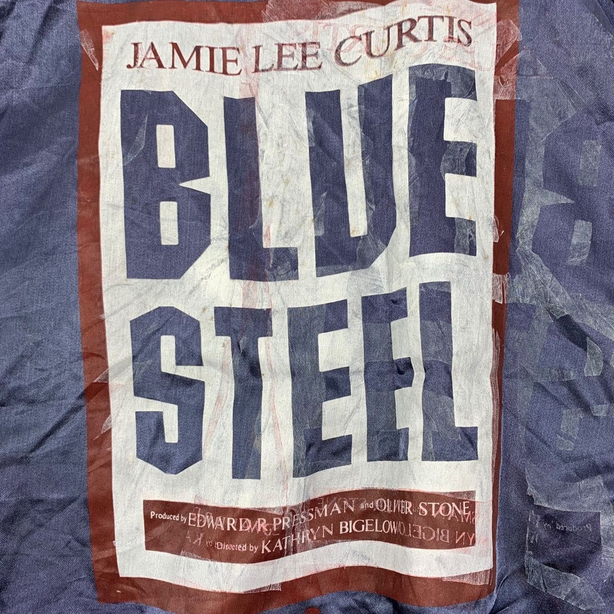Vintage Vintage 90s BLUE STEEL Jamie Lee Curtis Movie Bomber Jacket Size US XL / EU 56 / 4 - 2 Thumbnail