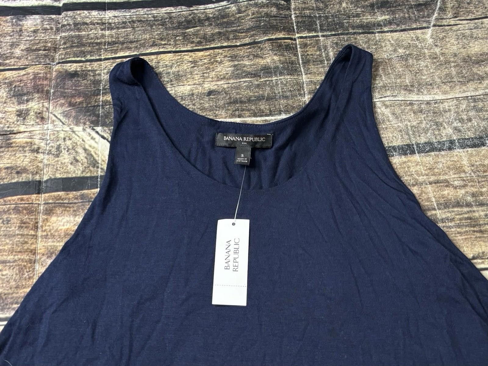 Banana Republic Banana Republic Top Women's Small Navy Overlay Layer NEW Size S / US 4 / IT 40 - 4 Thumbnail