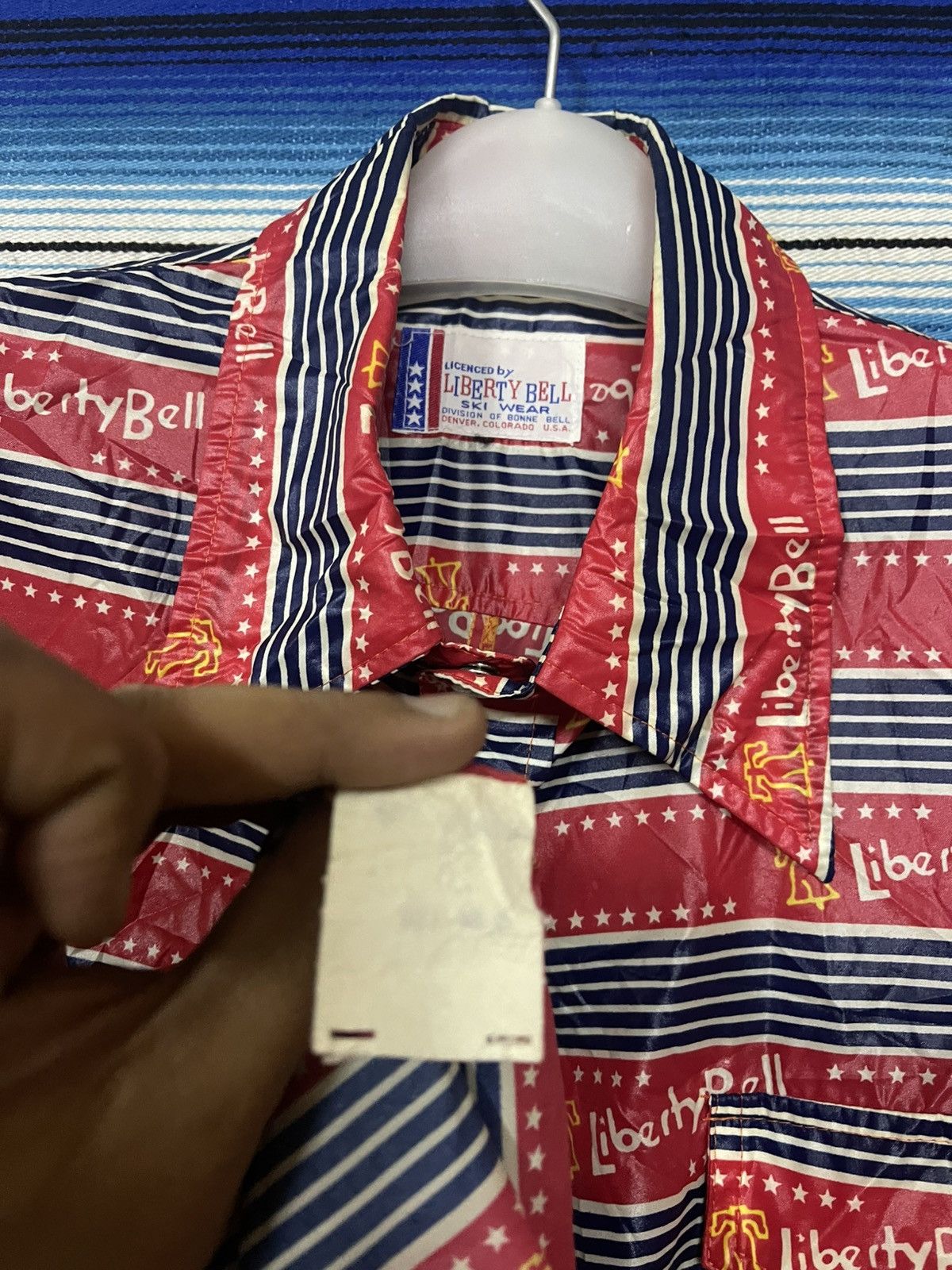Liberty × Vintage 🔥Vintage LIBERTY BELL SKI WEAR Fullprint Button Up Shirt Size US M / EU 48-50 / 2 - 8 Thumbnail