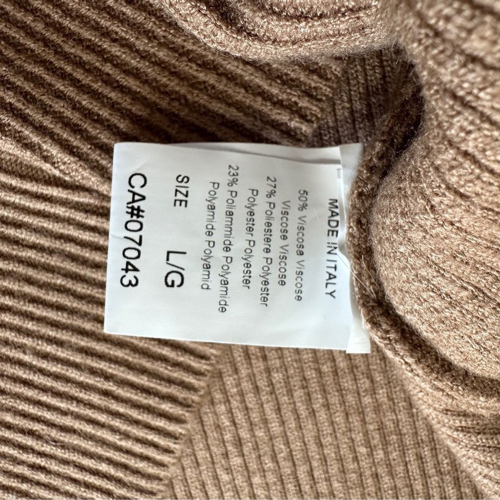 Other Niccolai Women's Ribbed Knit Sweater Long Sleeve Brown Large Size L / US 10 / IT 46 - 7 Thumbnail