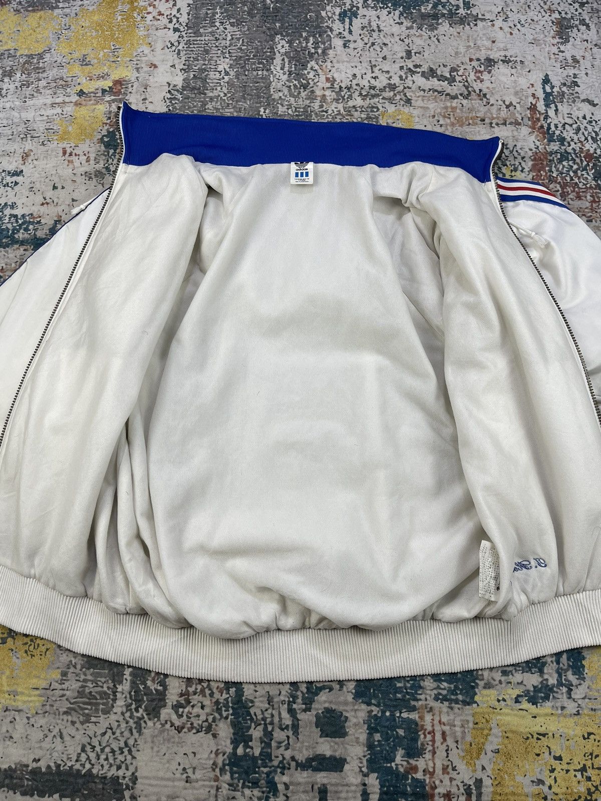 Adidas Vintage 90s Adidas Side Tape Tracktop Jackets Size US L / EU 52-54 / 3 - 8 Thumbnail