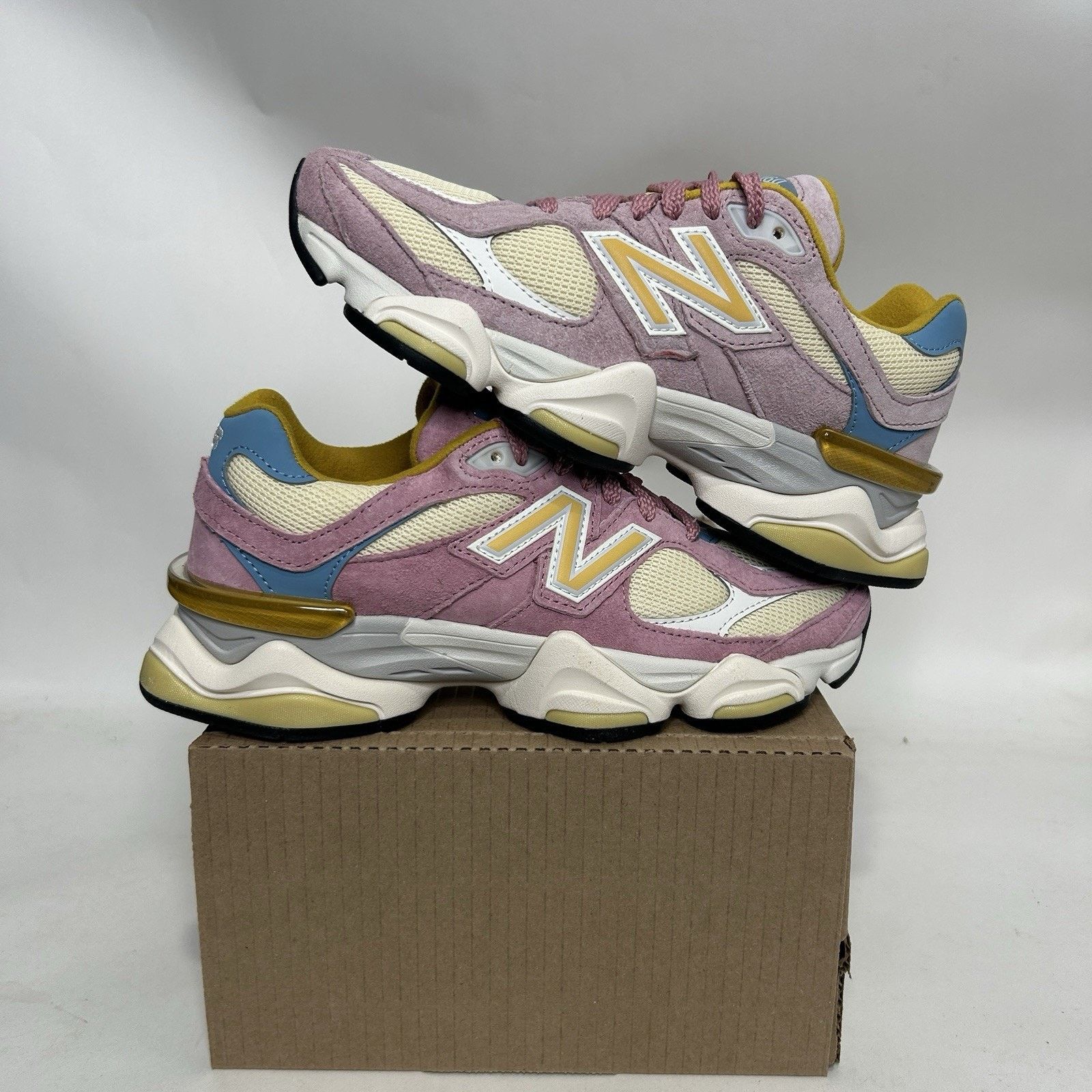 New Balance New Balance 9060 “Pink Taffy Yellow White” Sneakers U9060LDB Size US 7.5 / IT 37.5 - 1 Thumbnail