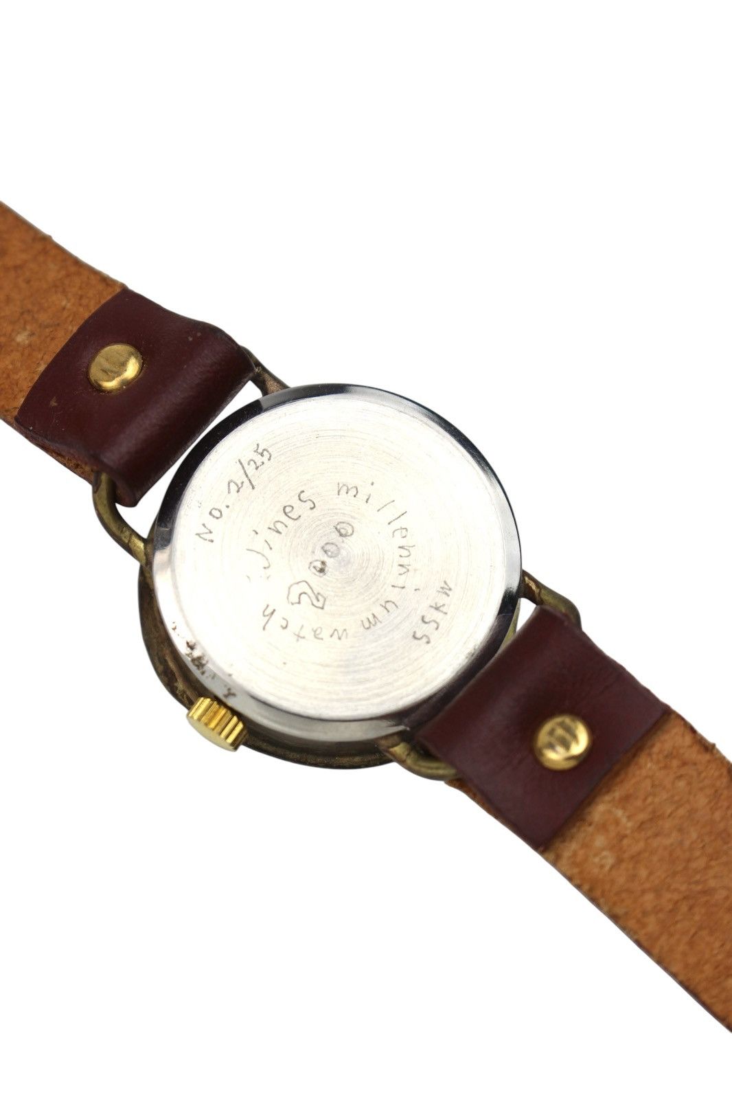 If Six Was Nine 2000S JINES JAPAN HANDCRAFTED 2/25 MILLENNIUM BRASS WATCH Size ONE SIZE - 7 Thumbnail