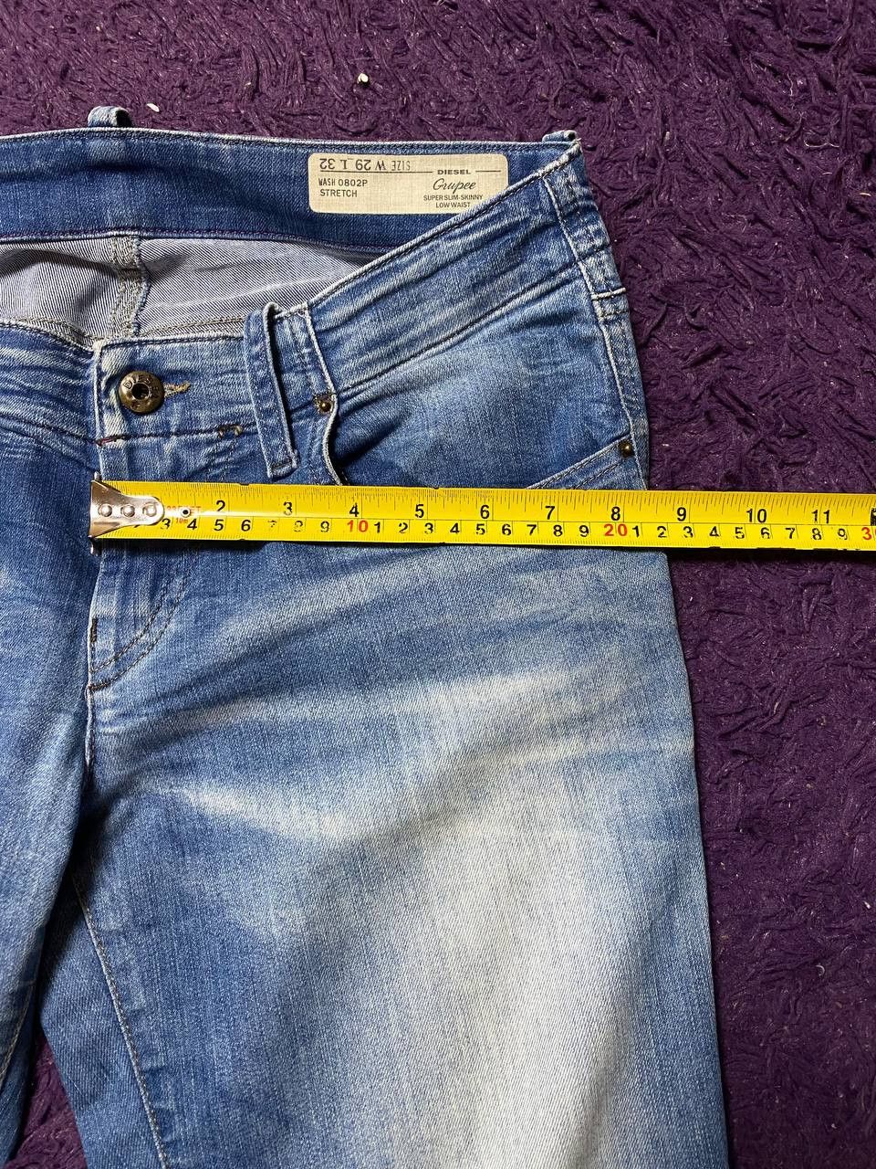 Diesel Diesel Super Slim Skinny Low Waist Denim Jeans Size 29 Size 29" - 3 Thumbnail