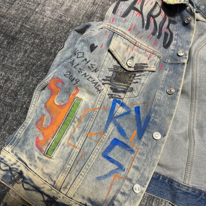 Balenciaga Balenciaga Denim Jacket Size XXS / US 00 / IT 34 - 3 Thumbnail