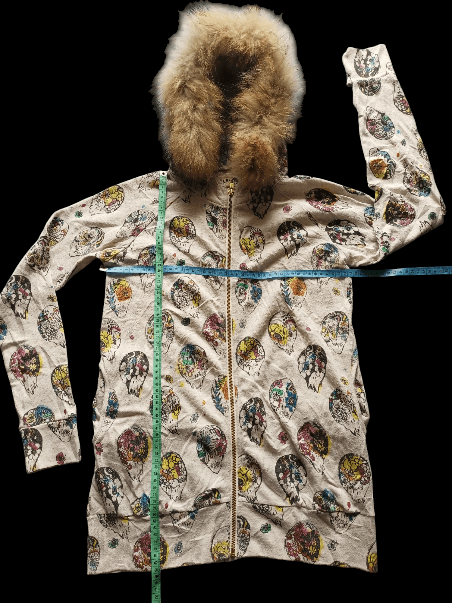Japanese Brand × Le Grande Bleu (L.G.B.) SCOLAR Skulls Fur Hoodie Size US M / EU 48-50 / 2 - 4 Thumbnail
