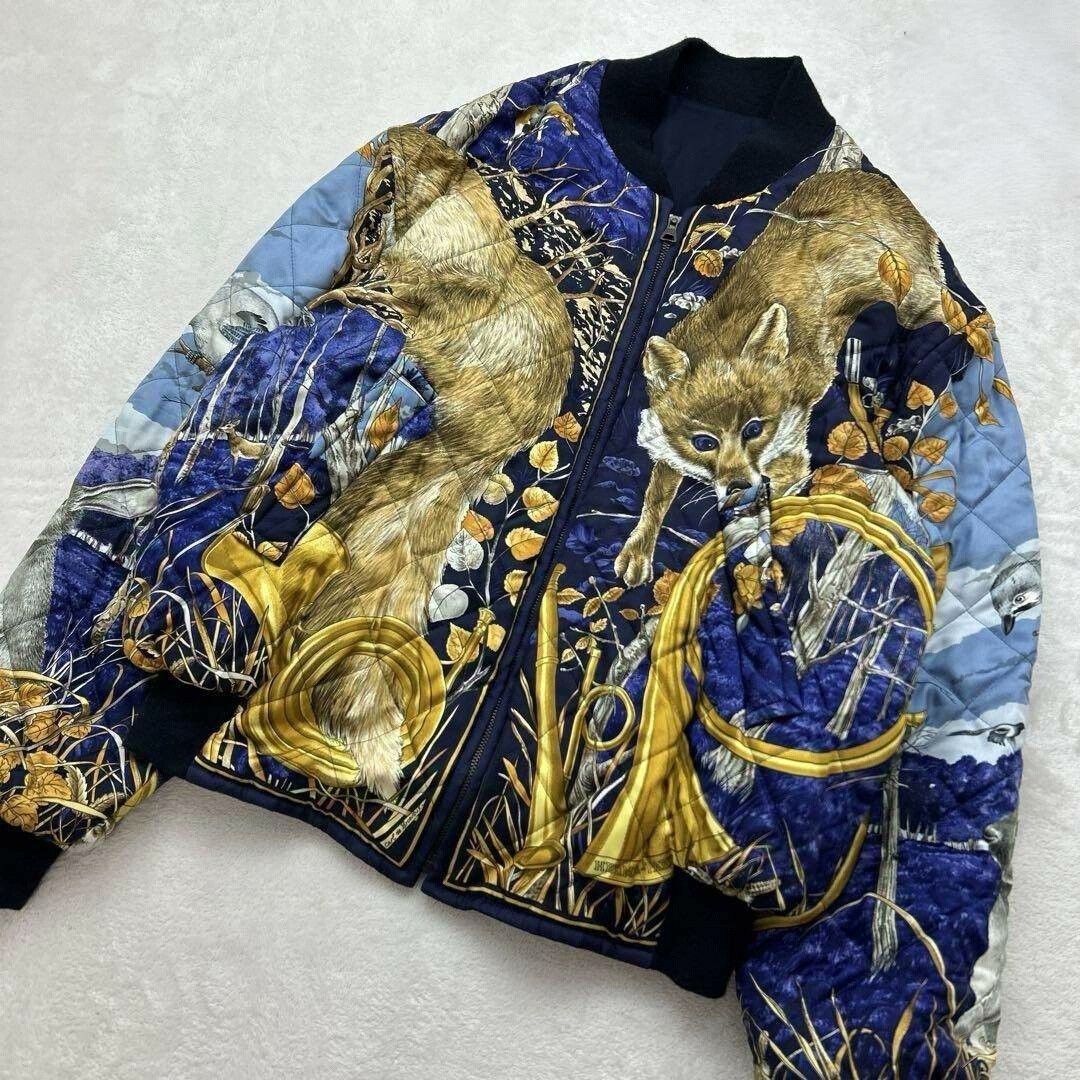 Hermes hermes reversible silk ma-1 flight jacket Size US L / EU 52-54 / 3 - 1 Thumbnail
