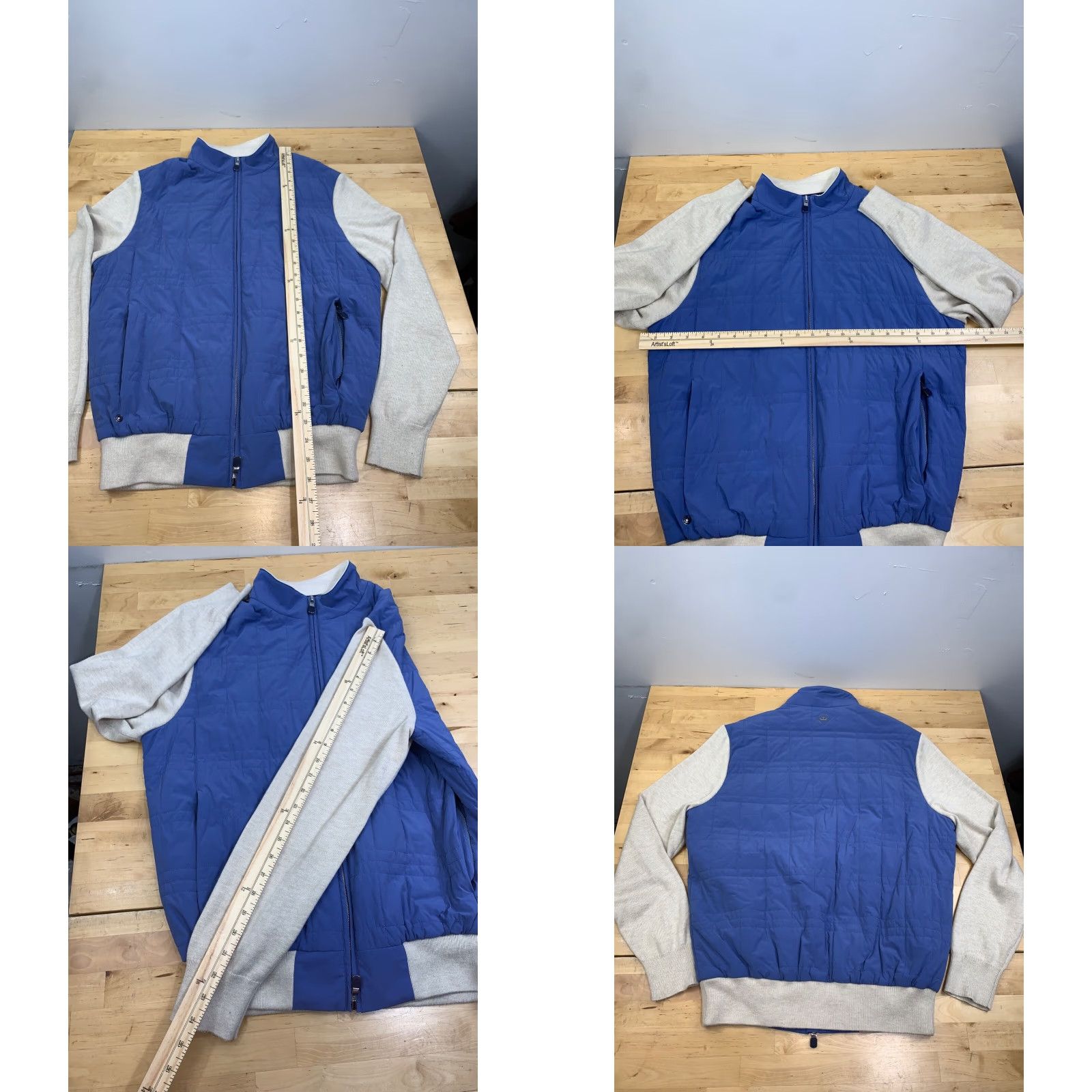 Peter Millar Peter Millar Stealth Light Jacket Mens M Golf Pockets Zip Blue Casual 10192 Size US M / EU 48-50 / 2 - 8 Thumbnail