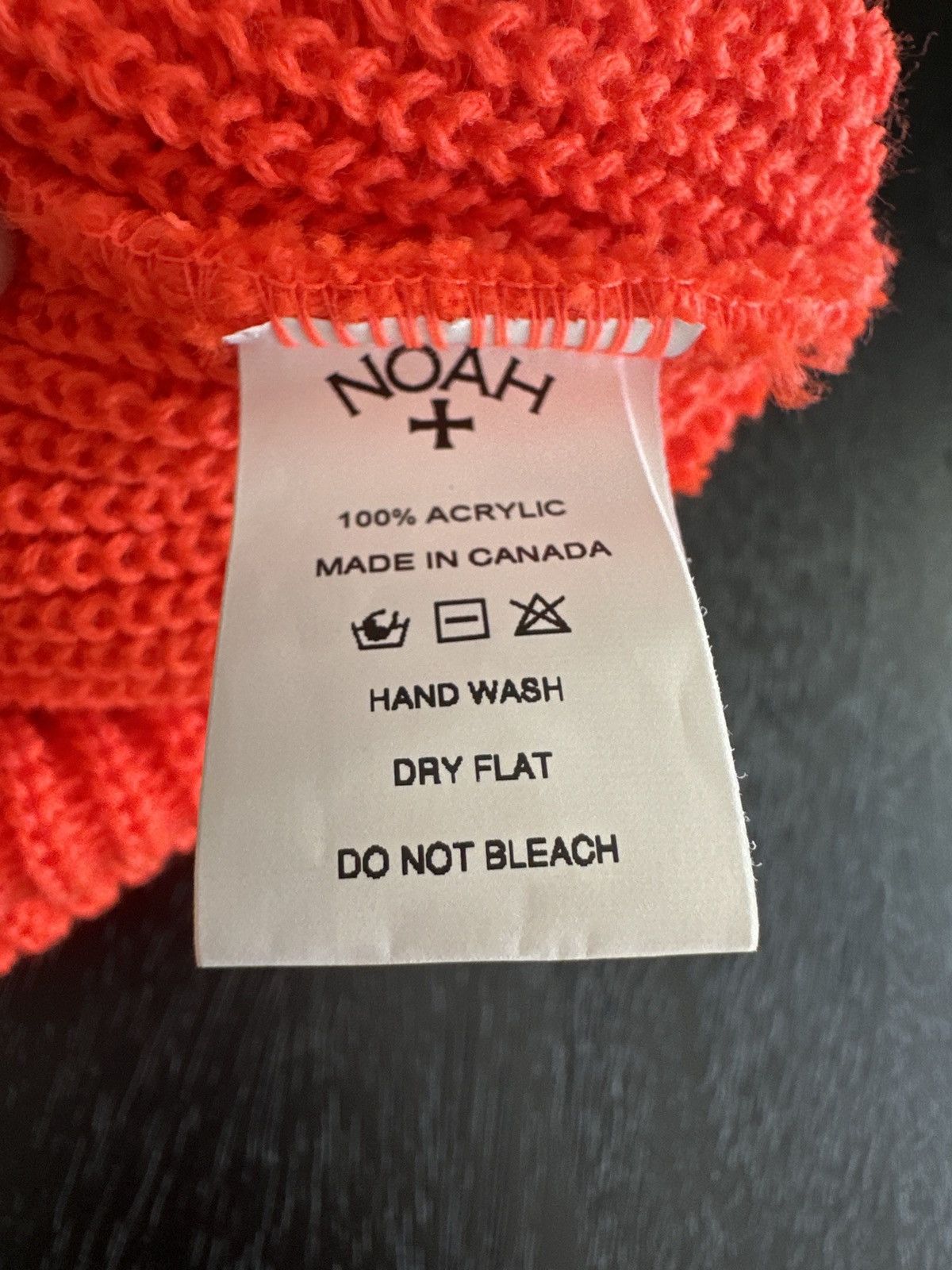 Noah Noah Core Logo Beanie — Orange (OS) Size ONE SIZE - 3 Thumbnail