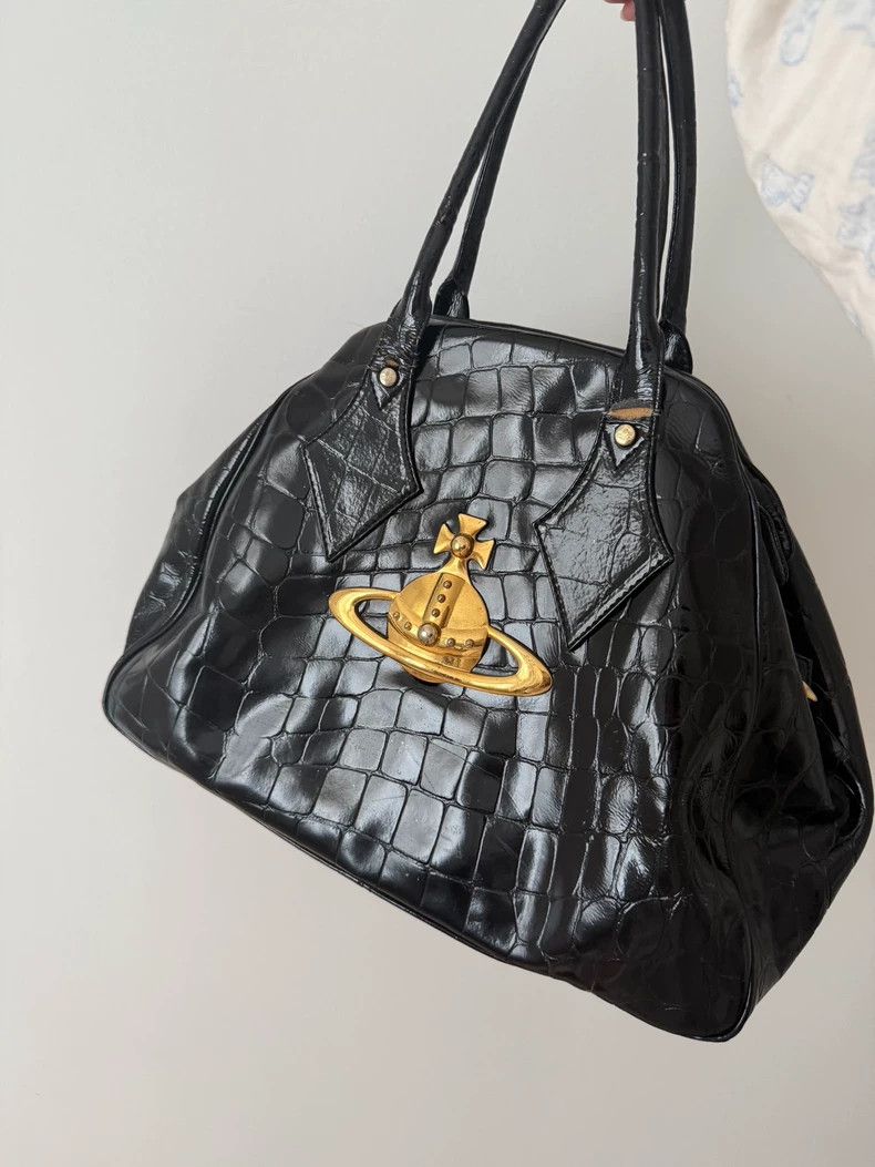 Vivienne Westwood Vivienne Westwood Golden Saturn Orb Bowling Bag Size ONE SIZE - 4 Thumbnail