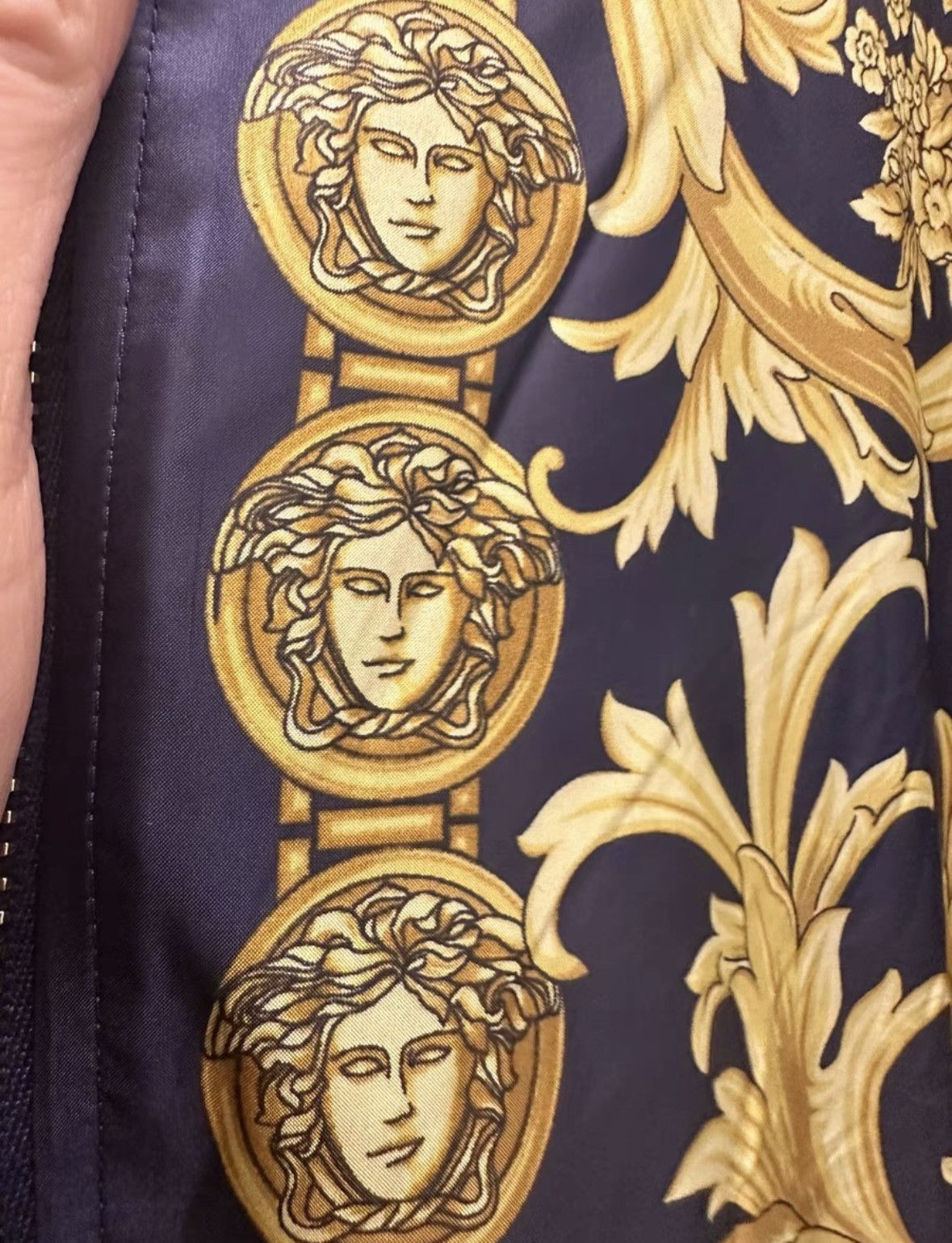 Versace Versace Medusa Print Blue Bomber Jacket - dmc Size US M / EU 48-50 / 2 - 8 Thumbnail