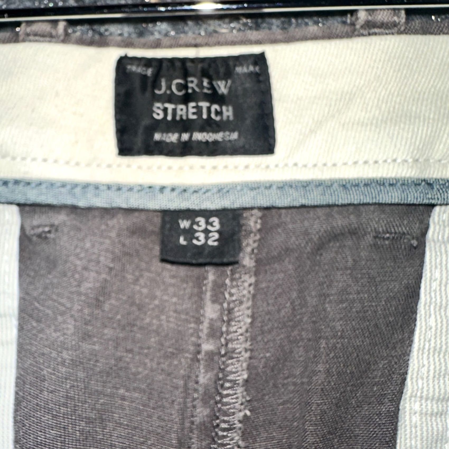 J.Crew J.CREW Pants Mens 33 Stretch Chino Brown Cotton Straight Leg Pockets Size US 33 - 4 Thumbnail