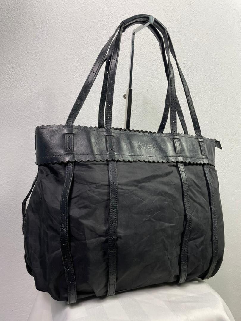 Jean Paul Gaultier Archive Jean Paul Gaultier Black Nylon + Leather Tote Bag Size ONE SIZE - 2 Thumbnail